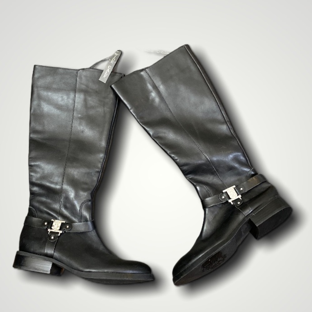 Vince Camuto Farren “Wide Calf” Leather Boots, NWT